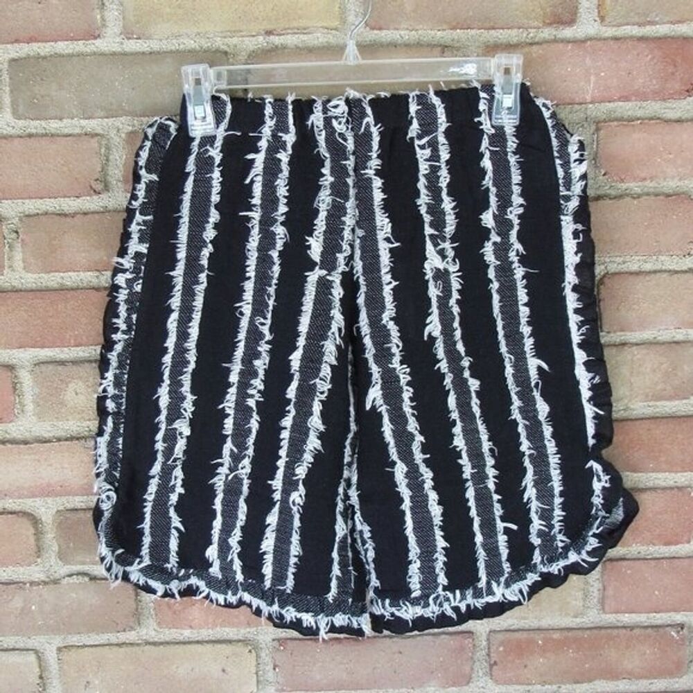 Girls 14y Black and White Dress Shag Shorts Color B Size 14 NOS Vignette Twee